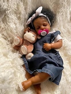Pinky Reborn Sleeping 20 inch 50 cm Reborn Dolls Cuddly Body Soft Silicone Vinyl Girl Boy Toddler Dolls