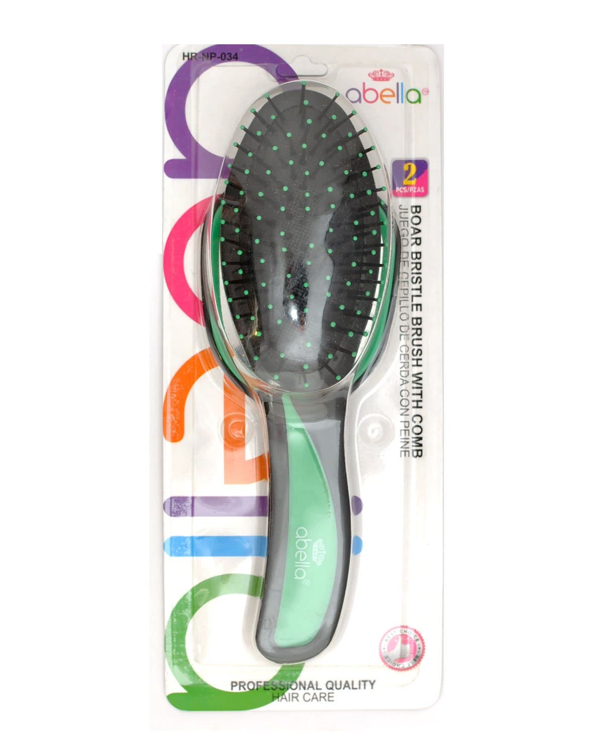Abella Oval Cushion Brush With Mirror Set