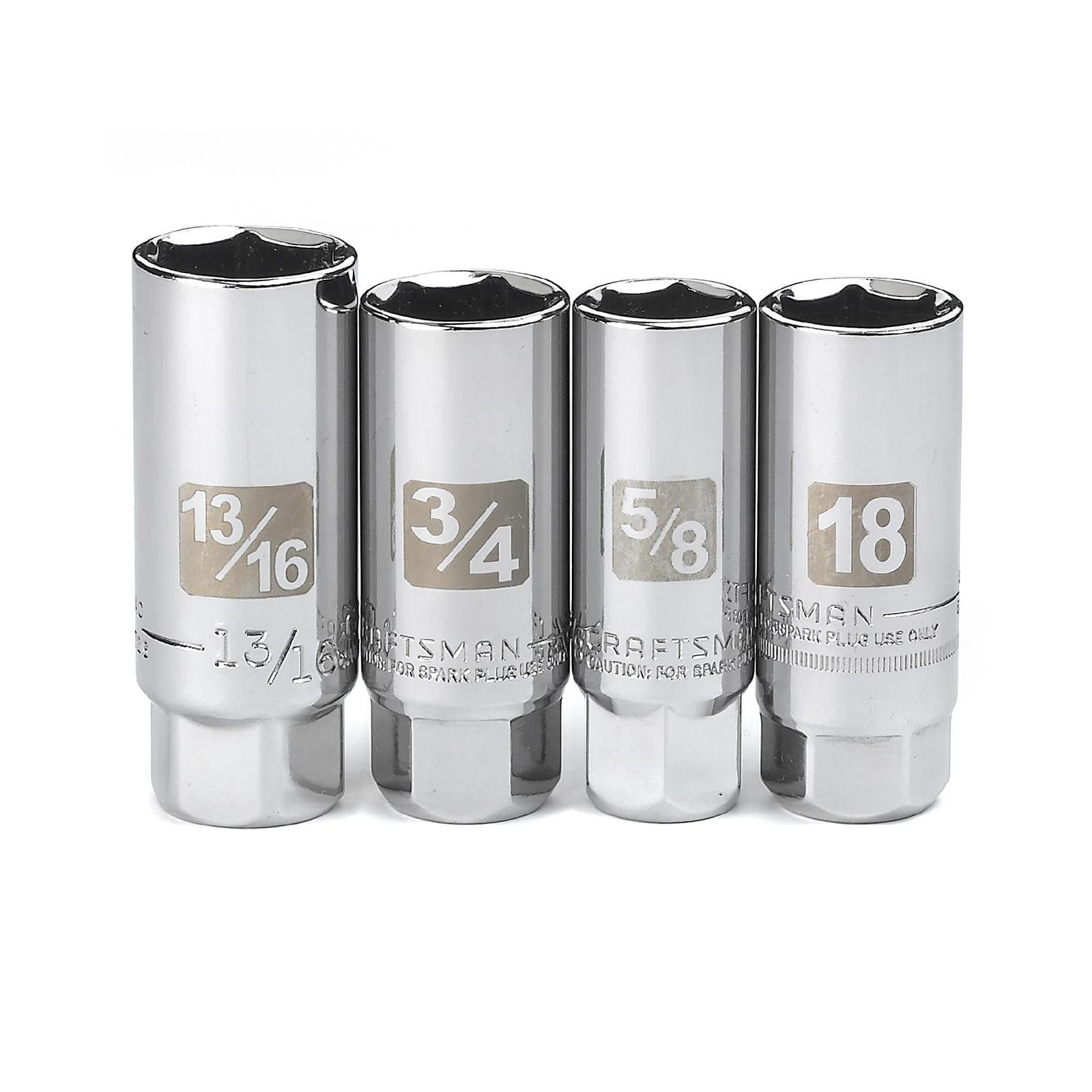 Craftsman 3/8" Drive 4 Piece Spark Plug Socket Set, 9-34504