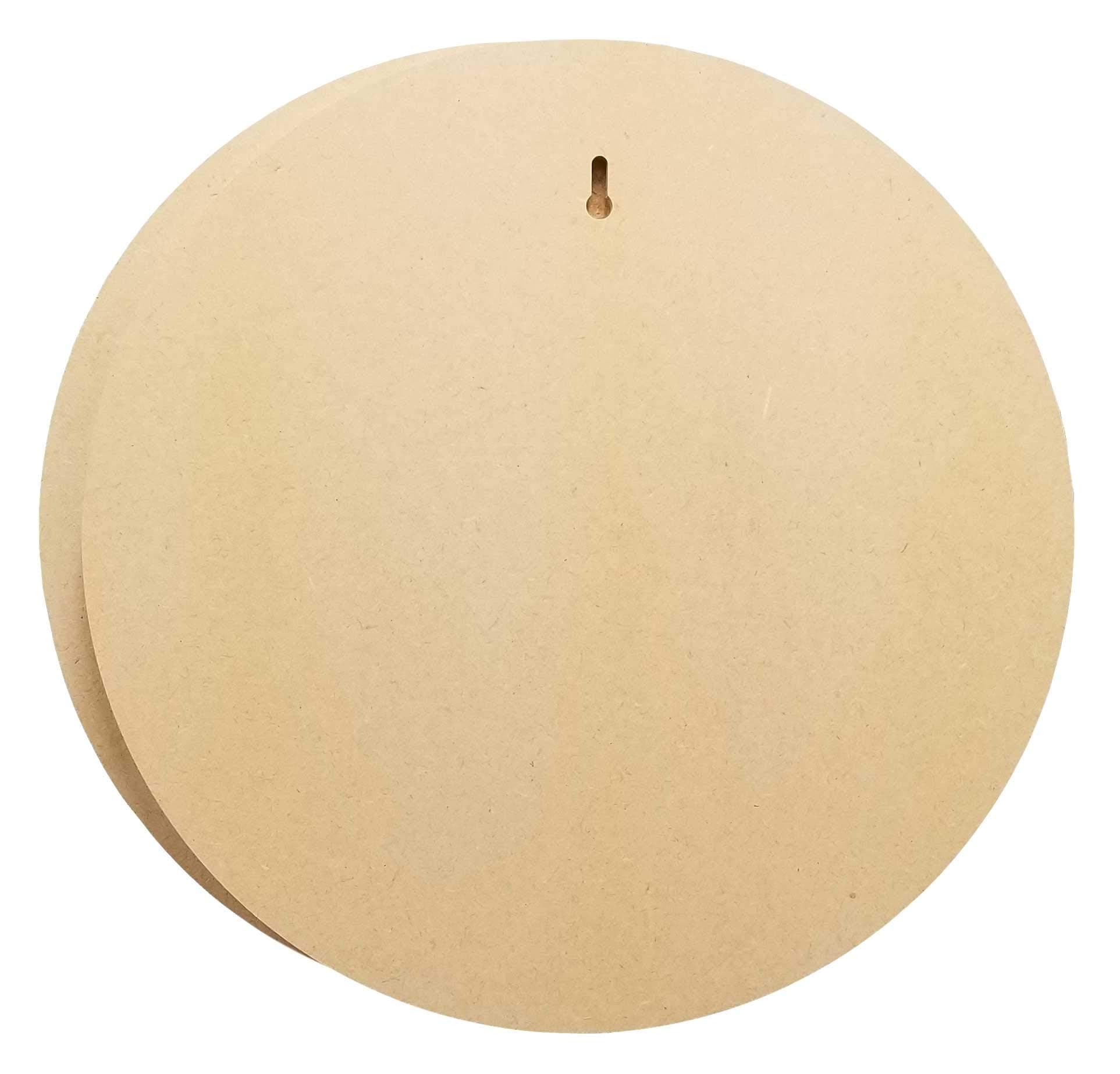 3/4" Thick MDF Round, 12 inches 2-Pack | Smooth Unfinished Wooden Shape | Art Panel | Wood Boards for Crafts | DIY Plaque Plank Cutout | Blank Sign Tray | Artist Painting | Fiberboard