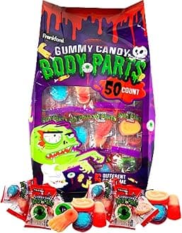 Frankford Halloween Gummy Candy Body Parts (50 Count)