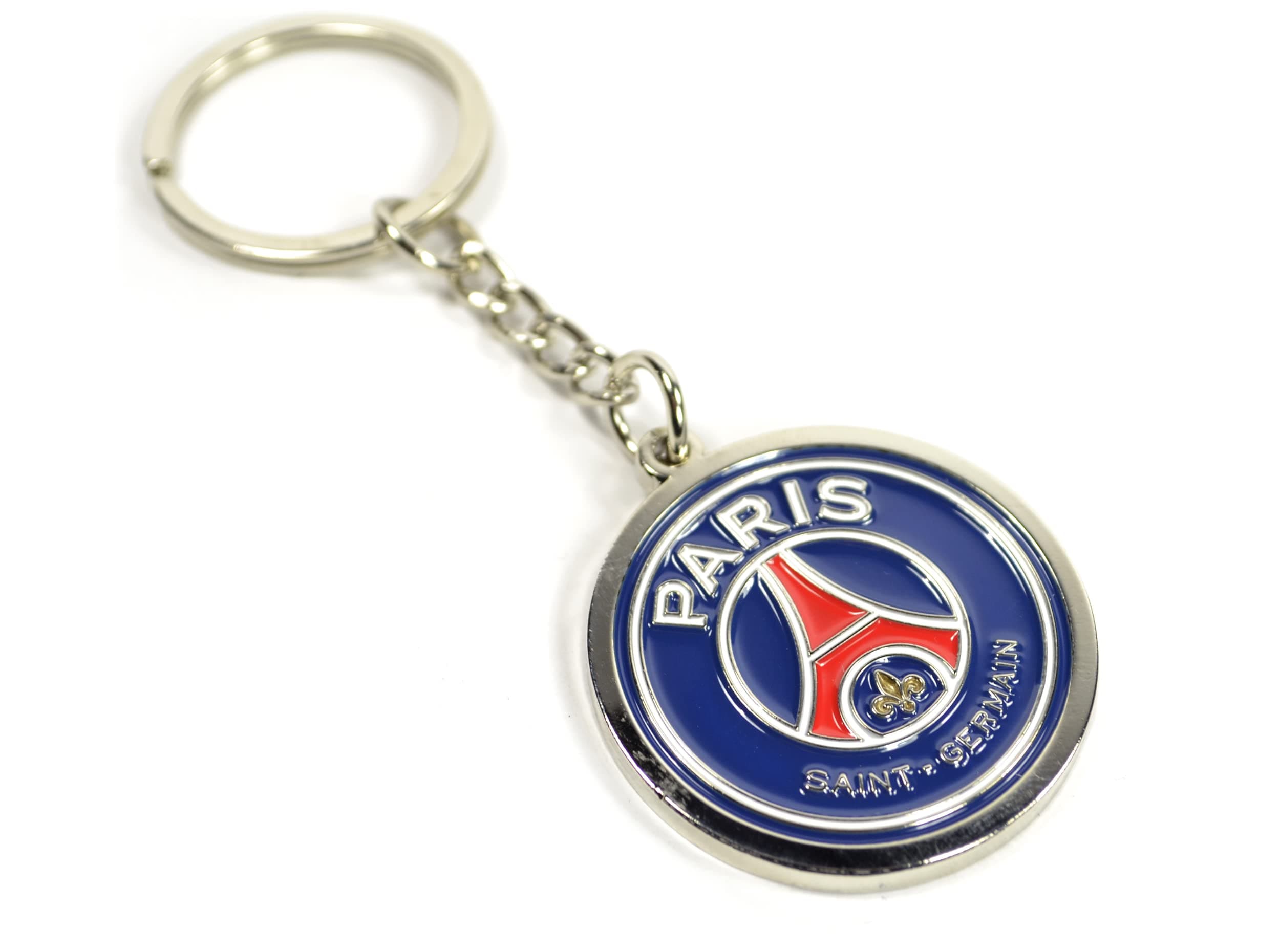 FOCO Paris Saint Germain (PSG) Crest Keyring Blue