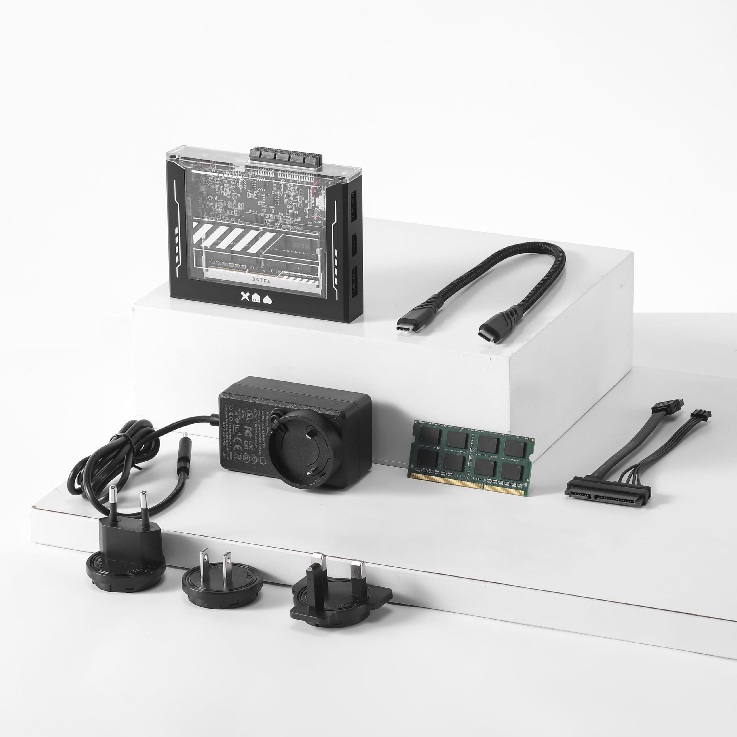 X86 Single Board Server For Cyber Native, Hackable Personal With Pcie X4, Gigabit Ethernet Media 4K Network-Connected Storage (Zimablade 7700 N3450 Without