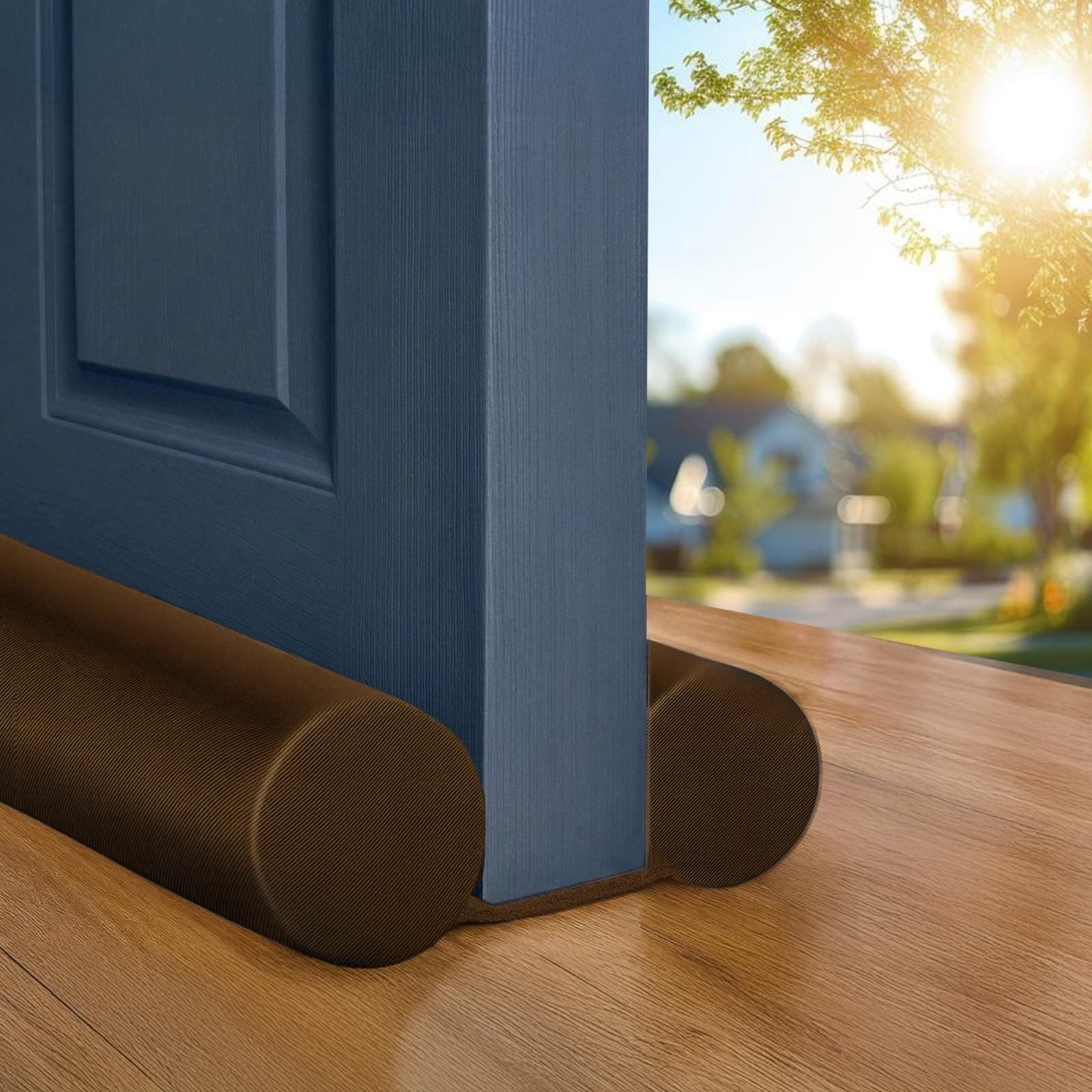 Twin Draft Guard Extreme, Original Door Draft Stopper, Single, Brown Year-Round Insulator, Trademarked and Patented Under Door Draft Stopper