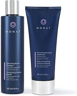 Volumizing Shampoo & Conditioner Set Infused with REJUVENIQE – Lightweight Care for Fine, Flat Hair – Enhances Volume, Adds Softness and Shine – Net Wt. 237 ml (8 fl. oz.) & 177 ml (6 fl. oz.)