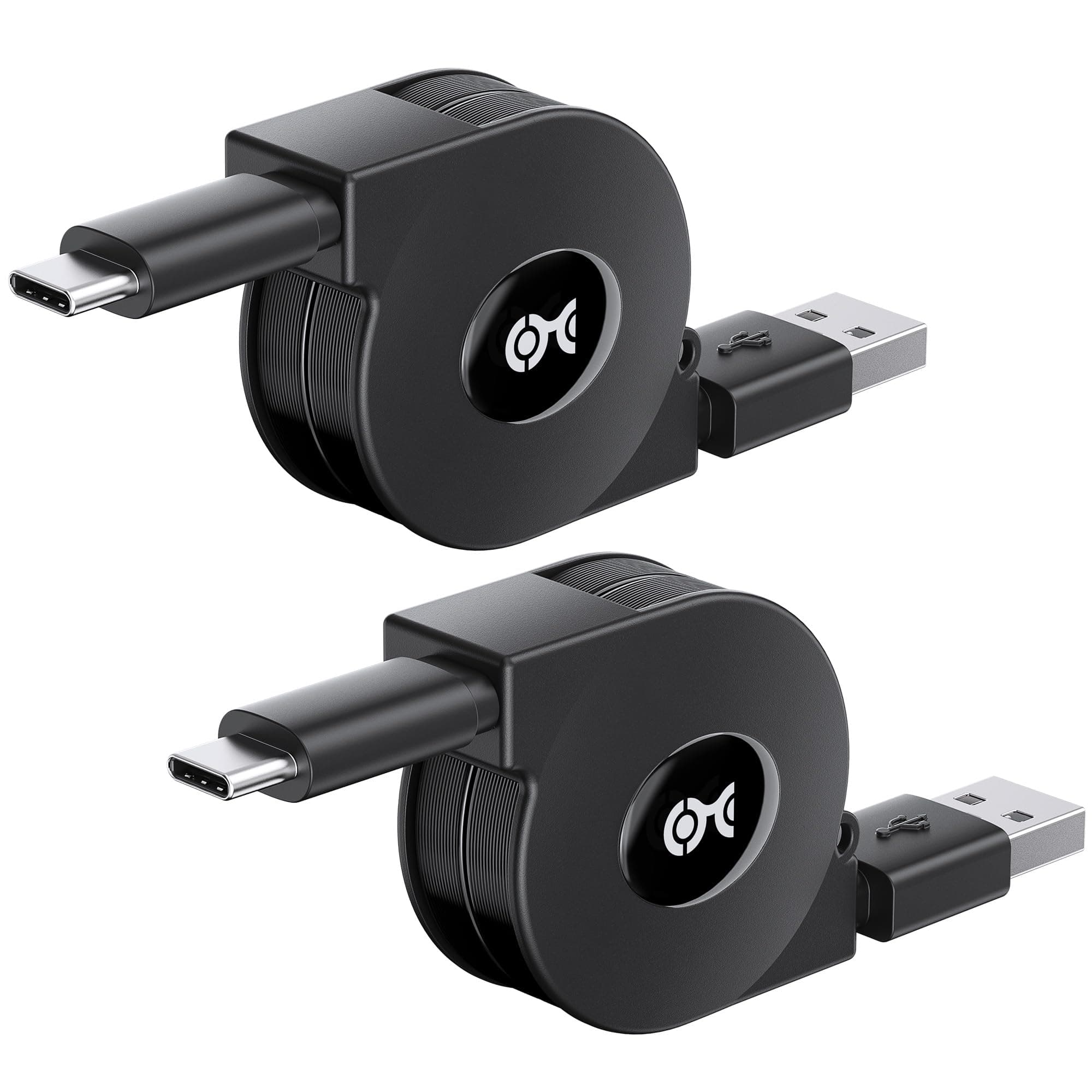 Cable Matters Short Retractable USB C Cable 1m (Retractable USB C to USB A, USB C to USB Cable, iPhone 15 charger cable) Compatible with iPhone 15 Pro Max Plus