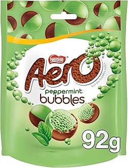 Aero Bubbles Peppermint Mint Chocolate Sharing Pouch, 92 g