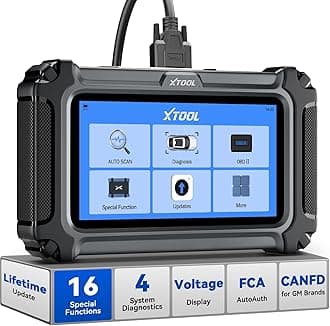 XTOOL D5S OBD2 Scanner Code Reader 2024 for Cars and Trucks with 15 Reset Functions, Crank Sensor Relearn, FCA AutoAuth, CAN FD for GM, ABS Engine SRS Transmission Tool