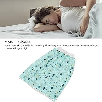 Wearable Incontinence Bed Pads, Washable Adult Wearable Incontinence Mattress Diaper Skirt for Highly Absorbency, Reusable Mattress Cover for Adults, Elderly, Children (XL)