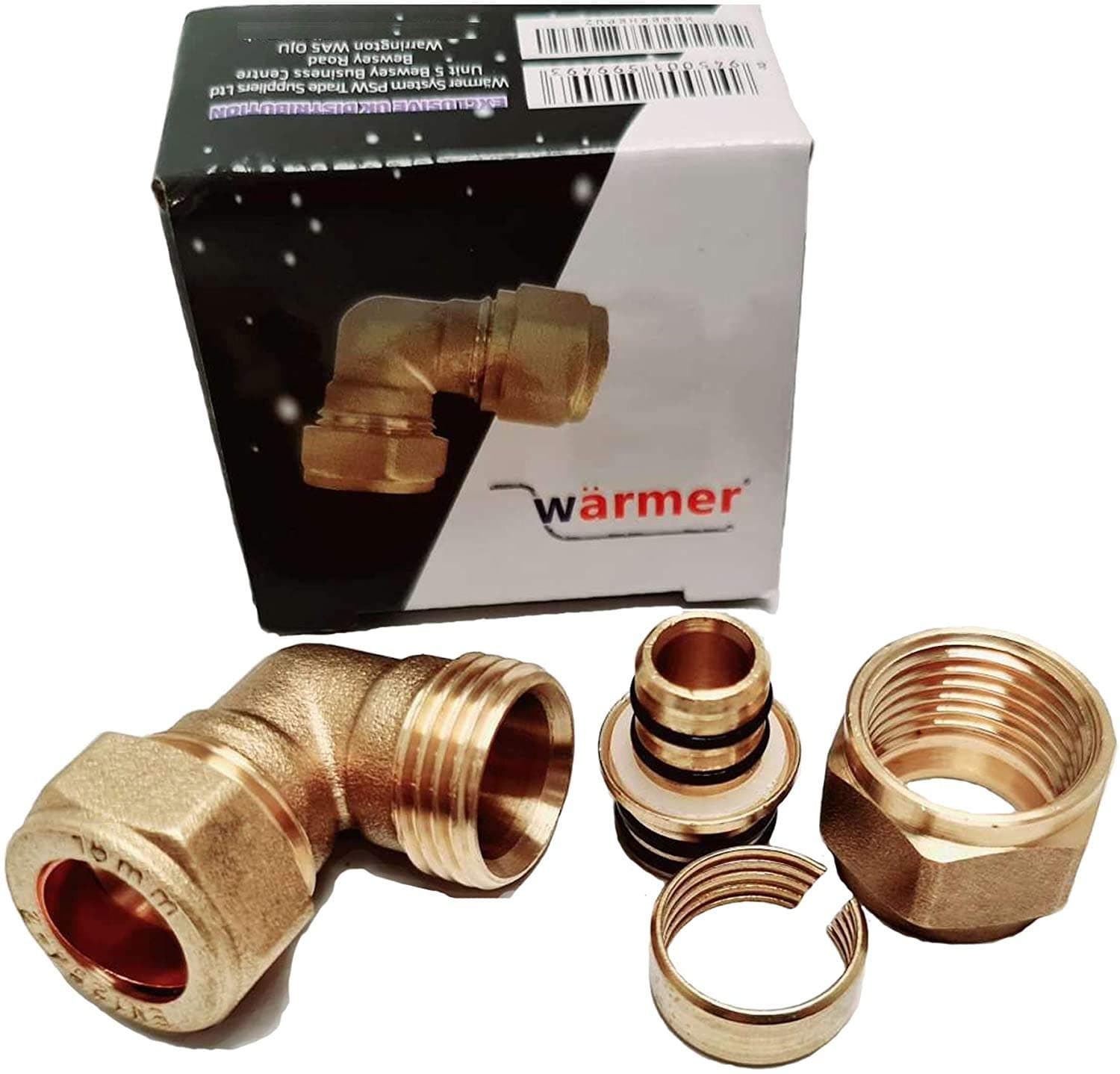 Elbow Reducer 16MM PEX ALU PEX Pipe - 15MM Compression Copper Plastic (4)