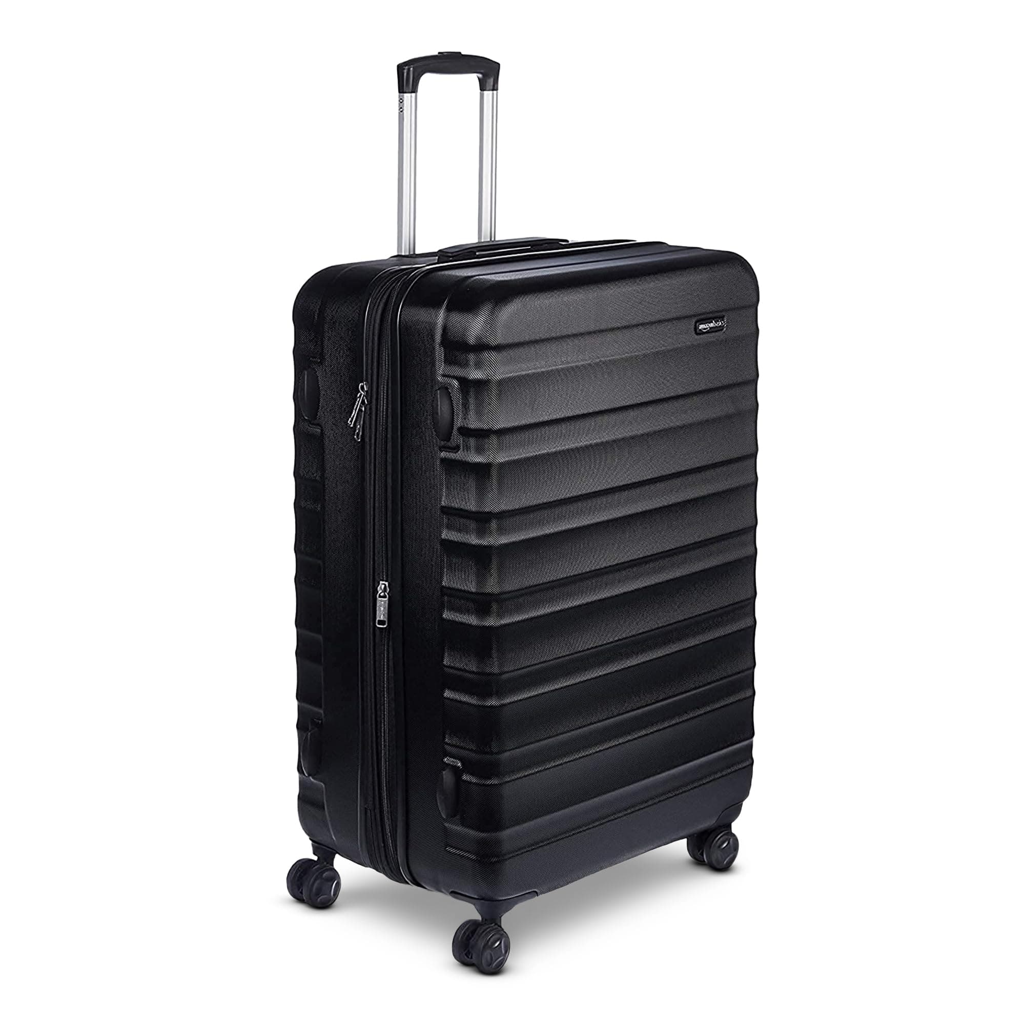 30" Hardside Large Checked Luggage, Hardshell Suitcase With Four Multi-directional Wheels, Expandable For Up to 15% More Space, Scratch-Resistant Shell, Black