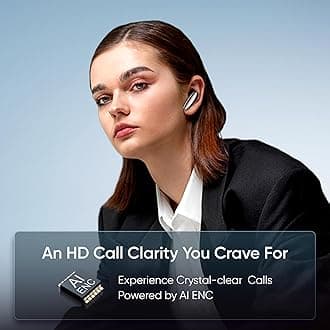 Mivi DuoPods A750 True Wireless Earbuds, 55+ Hrs Playtime, Multi Device Connectivity, AI-ENC for Call Clarity, Type C Fast Charging, Metallic Finish, IPX 4.0, Made in India