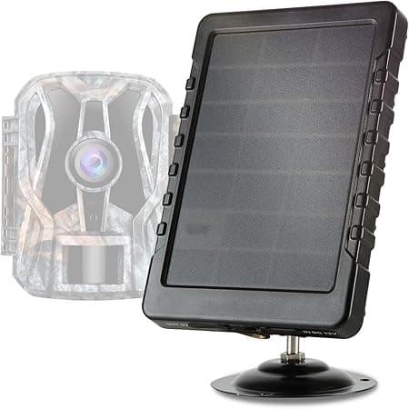 Folgtek Trail Camera Mini Solar Panel with Rechargeable Battery IP66 Weatherproof 2500MA/H Output 6V /2A Power System for Outdoor