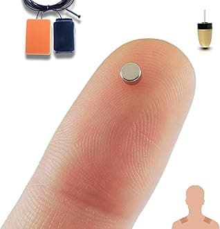 PingaOculto Spy Earpiece GSM Wireless Earphones Invisible Hidden Mini Headset Exam SIM Card Microphone Adhesive Strips - Secret Earphone Micro Listening Ear (Spy Earpiece Nano V6 + Vip Pro SuperMini)