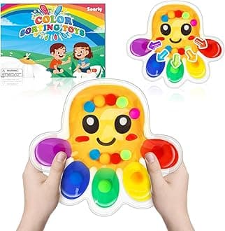 Color Sorting Sensory Toys, Travel Toys for Toddlers 1-3 Autistic Sensory Toy for Kids 1-5 Father S Day Gift Ideas for Kids Autism Toy Fine Motor Activities for Boys Girls Birthday
