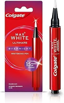 Max White Ultimate Overnight Teeth Whitening Pen, Reverses 15 Years of Stains* 2.5ml, 1 Pack, 35 Nightly Treatments