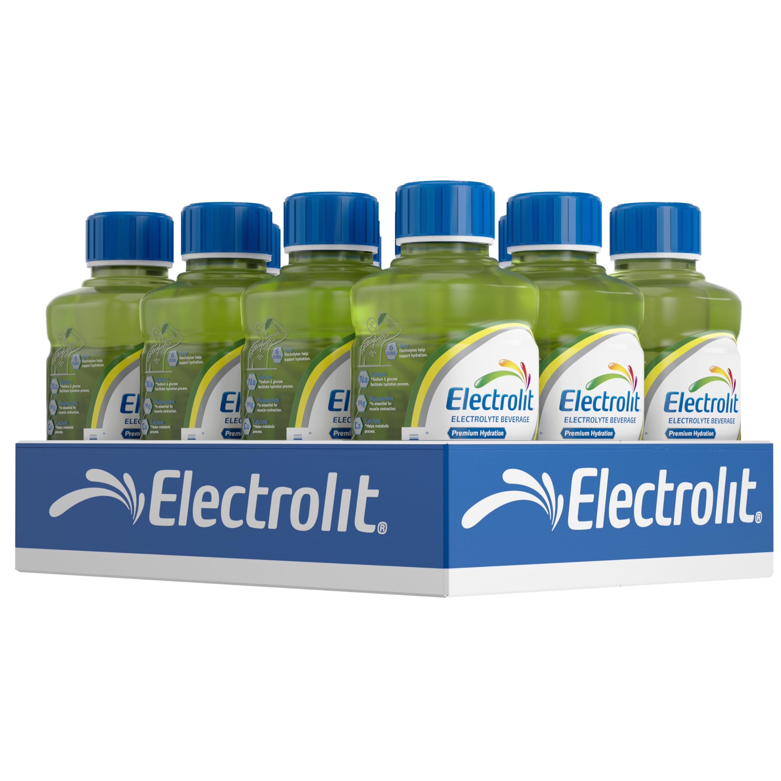 Electrolit, Electrolyte Beverage, Cucumber-Lime, 21 Fl Oz bottle (Pack of 12)