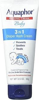 Baby Healing Cream 3 In 1 Diaper Rash 3.5 Ounce (100ml)