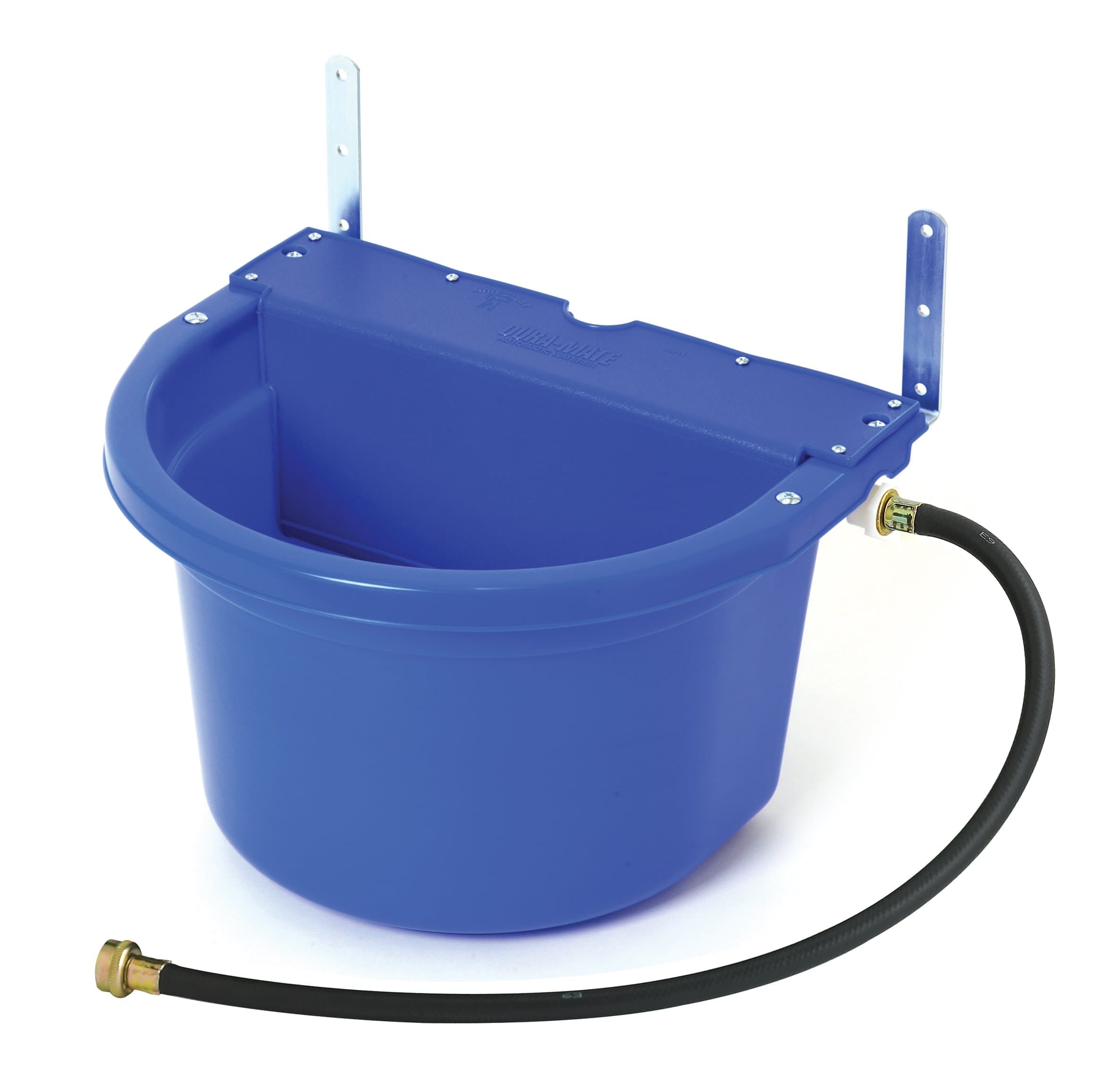 Automatic Animal Waterer | DuraMate Float Controlled Automatic Waterer for Livestock | Heavy Duty and Durable | Made in USA | 4 Gallon (Blue, 4 Gallon)