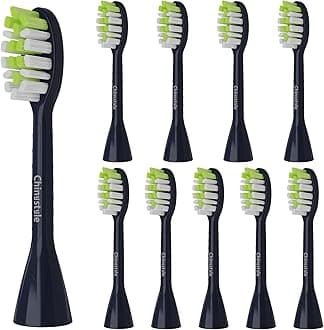 Toothbrush Replacement HeadsCompatible with Philips One Sonicare Electric Toothbrush HY1200 HY1100, Tooth Brush Head Navy Blue -10 Pack