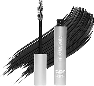 Straight Up Volumizing Peptide Mascara – Clean, Long-Wearing Black Mascara – 12-Hour Lift & Volume – Smudge-Free & Flake-Free – Ophthalmologist Tested – 0.34 oz
