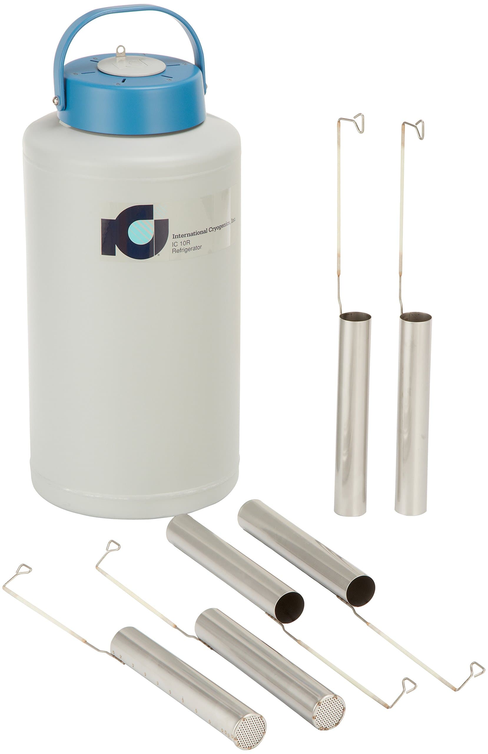 LN2 Liquid Nitrogen Refrigerator, 10L, 6 Canisters