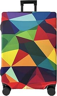MeetravelLuggage Cover Washable Suitcase Cover Suitcase Protector Anti-scratch Fits 30-32 Inch Luggage (Rainbow Life, XL)