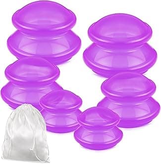 Clear Purple Cupping Kit for Massage Therapy
