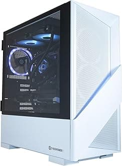 CyberPowerPC Luxe Gaming PC - Intel Core Ultra 7 265KF, Nvidia RTX 5060 Ti 8GB, 32GB RAM, 2TB NVMe SSD, 650W 80+ PSU, Wi-Fi, Liquid Cooling, Windows 11, Amethyst 360M Airflow RGB