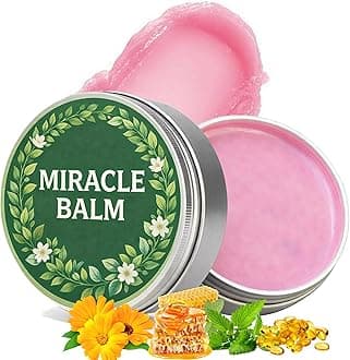 Miracle Herbal Balm Fast-Absorbing Cream for Legs Feet & Joints - Lightweight Non-Greasy Moisturiser with Natural Calendula, Mint & Honey for Nourishing Soothing Comfort 30g Jar