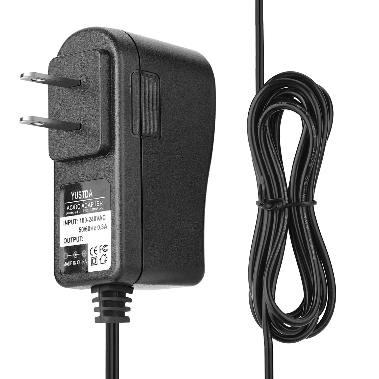 YUSTDA5.8V AC/DC Adapter Replacement for The Singing Machine SML-625 SML625W SML625BTBK SML625BTW Bluetooth CD/G Karaoke System DC in Jack 5.8V Power Supply Cord Charger (Not fit 12V Versions)