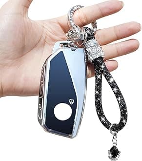 Yumzeco TPU Car Key Fob Cover Compatible with BMW 2023 2024
