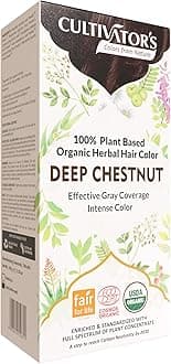 CULTIVATOR'S Organic Herbal Hair Color, Deep Chestnut