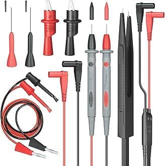 handskit Electrical Multimeter Test Leads Set with Alligator Clips Test Hook Test Probes Lead Professional Kit 1000V 10A CAT.II