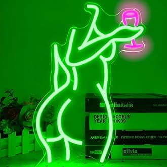 Ajoyferris Lady Back Neon Sign Dimmable LED sign Woman Neon Lights Sexy Lady ...
