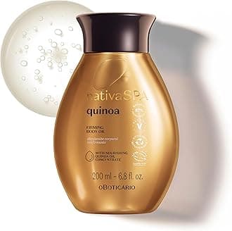Nativa SPA by O Boticario Quinoa Hydrating Body Oil, Soft and Healthy Skin, 6.8 oz. (200 ml)