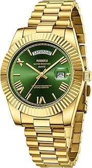 - Men Watches Analog Quartz Stainless Steel Rose Gold Silver Watches for Men Waterproof Business Classic Desiger Wrist Watch with Day Date