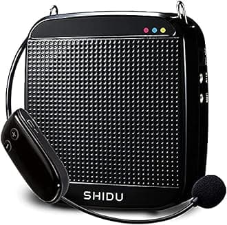 Wireless Voice Amplifier SHIDU S613 Original Wireless Voice Amplifiers with Headset Microphone18W Rechargeable Portable Mini PA System Loudspeaker for Teachers,Fitness Instructors,Yoga,Tour Guides