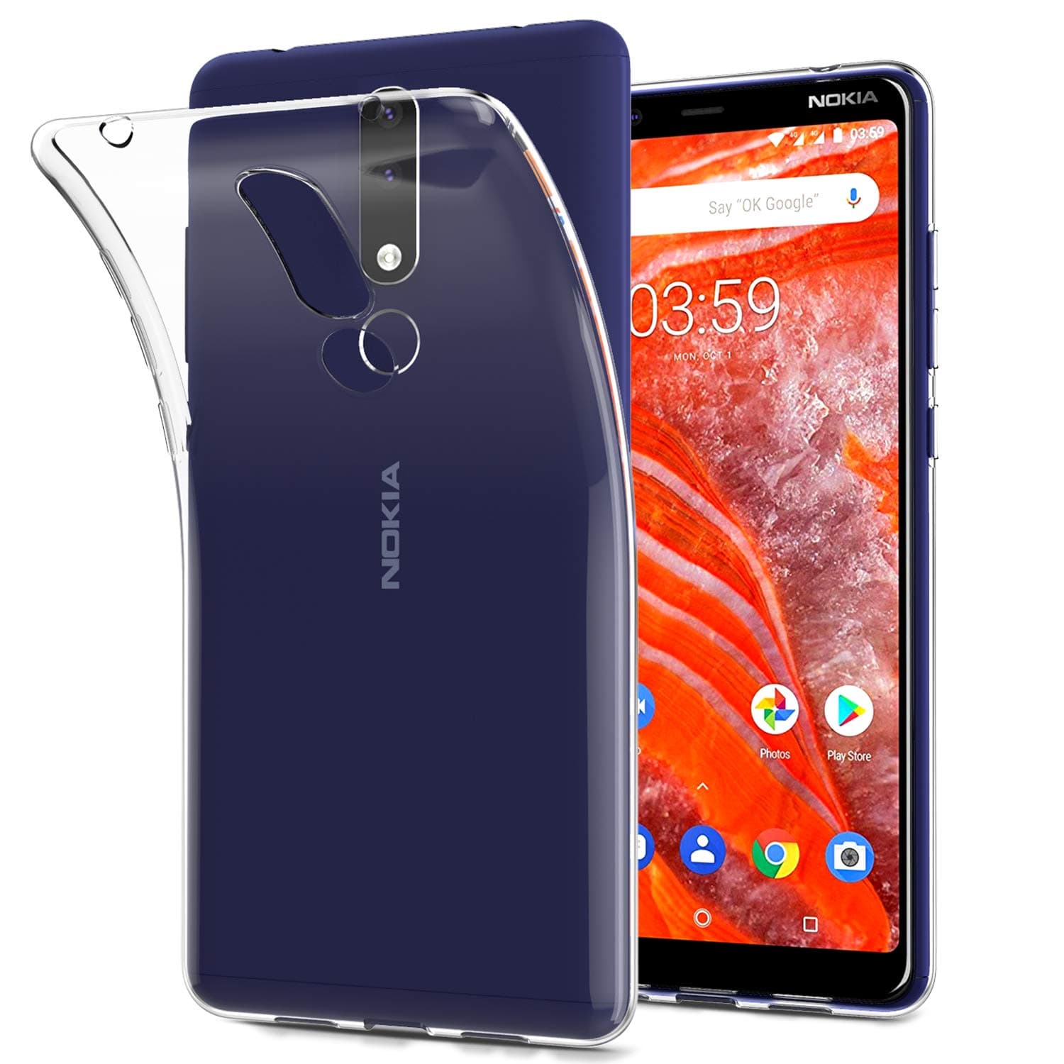 KuGi for Nokia 3.2 case, Ultra-thin Soft TPU Gel Cover [Slim-Fit] [Anti-Scratch] [Shock Absorption] Designed for Nokia 3.2 Smartphone - Crystal Clear