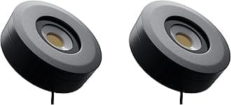 Nortek Platina+ 5W COB LED Surface Spotlight | Focus Light for Ceiling, Mirror, Bathroom & Wall Decor | IP66 Waterproof Anti-Glare Light for Balcony, Staircase & Indoor Use | Warm White – Pack of 2