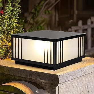Modern Outdoor Post Light Outdoor Pillar Lamps Waterproof For Garden Patio Decoration Gate Bollard Column Lamp Corridor Porch Landscape Light Courtyard Gate Lighting