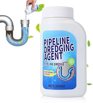 Pipeline Dredging Agent, 350ml Drain Clog Remover Agent,Kitchen Unblocker, Powerful Pipe Unclogger Powerful Sink And Drain Cleaner Powder for Kitchen Quick Cleaning