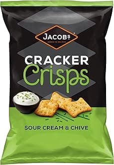 Jacob's Cracker Crisps Sour Cream Chive Sharing Bag Snacks 150 g