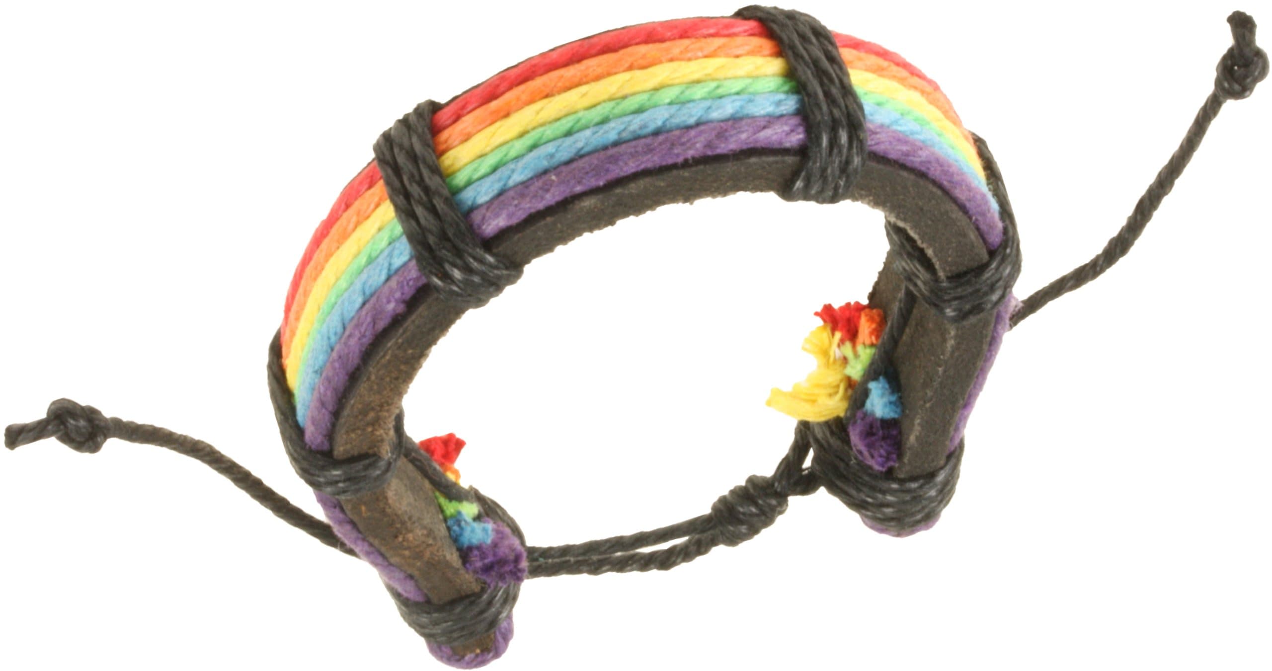 Rainbow Leather Bracelet