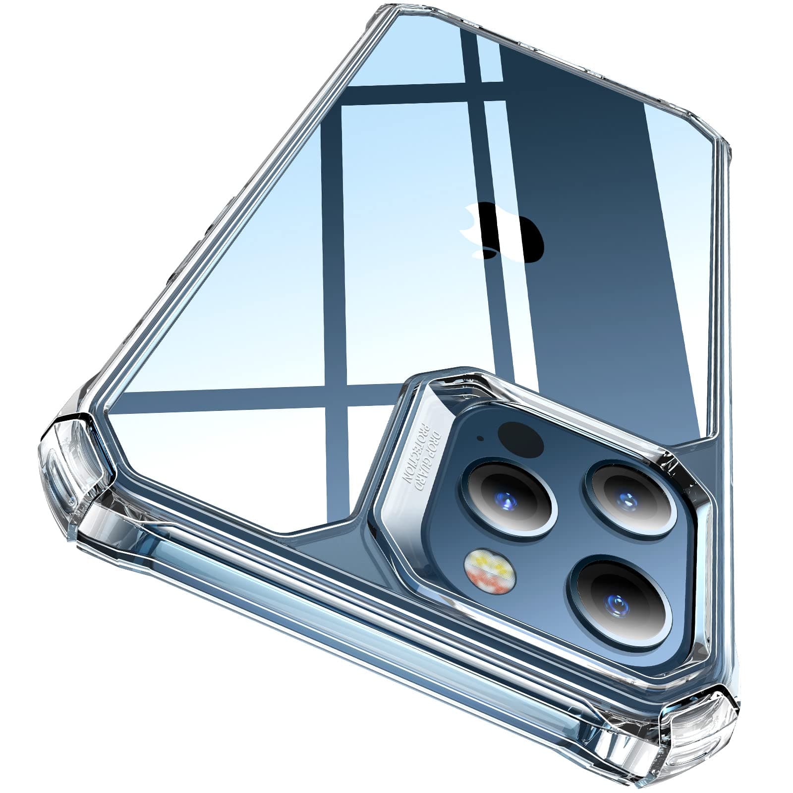 ESR for iPhone 12 Pro Case, iPhone 12 Case, Military-Grade Drop Protection, Shock-Absorbing, Yellowing Resistant, Scratch Resistant, Air Armor Clear Phone Cover for iPhone 12/12 Pro, Clear