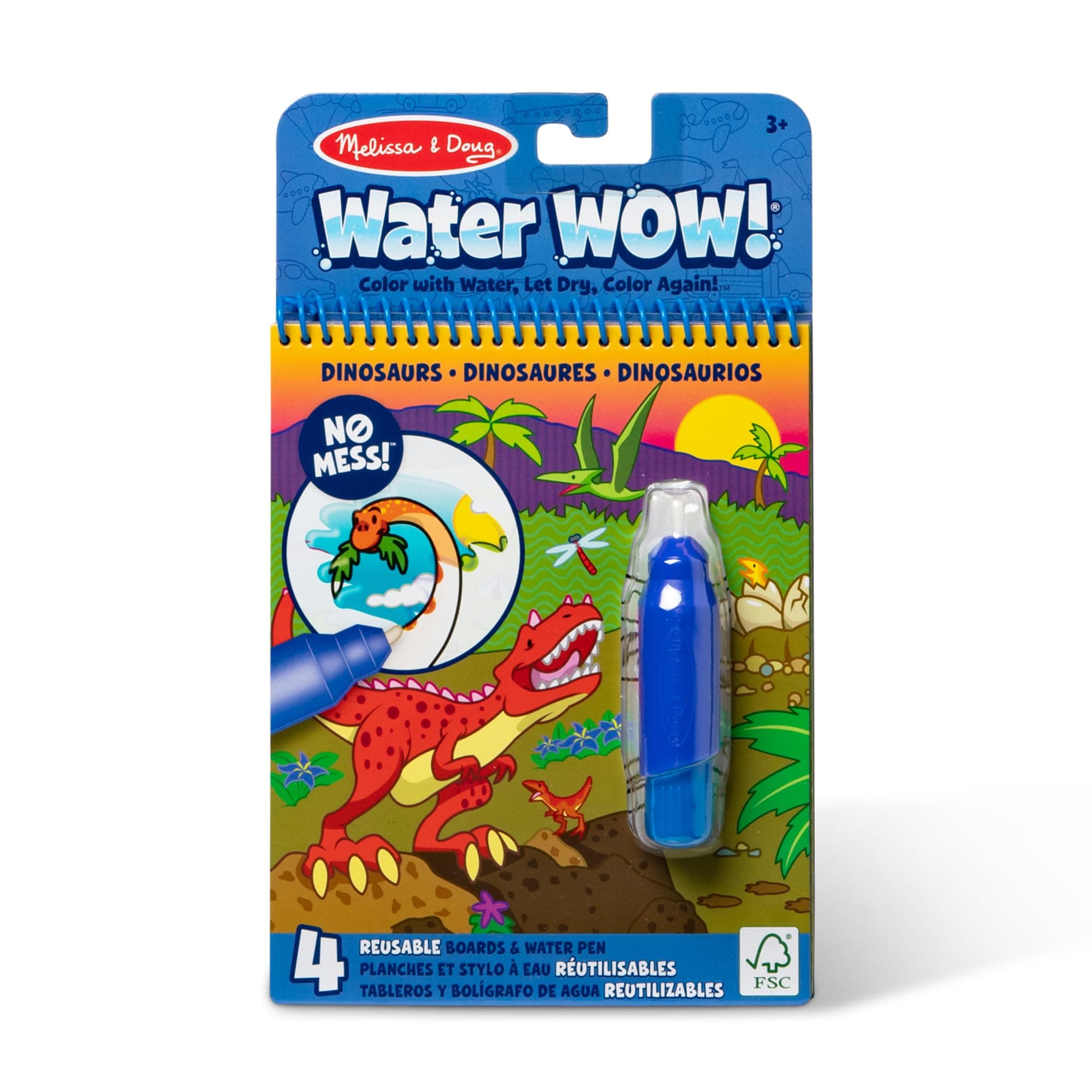 Melissa & Doug Water Wow - Dinosaur, Multi Color