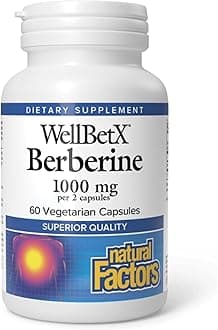 WellBetX Berberine - Daily Supplement Supports Metabolic Health - Formula Supports Healthy Heart - Gluten-Free & Vegan - 60 Vegetarian Capsules (60 Servings)