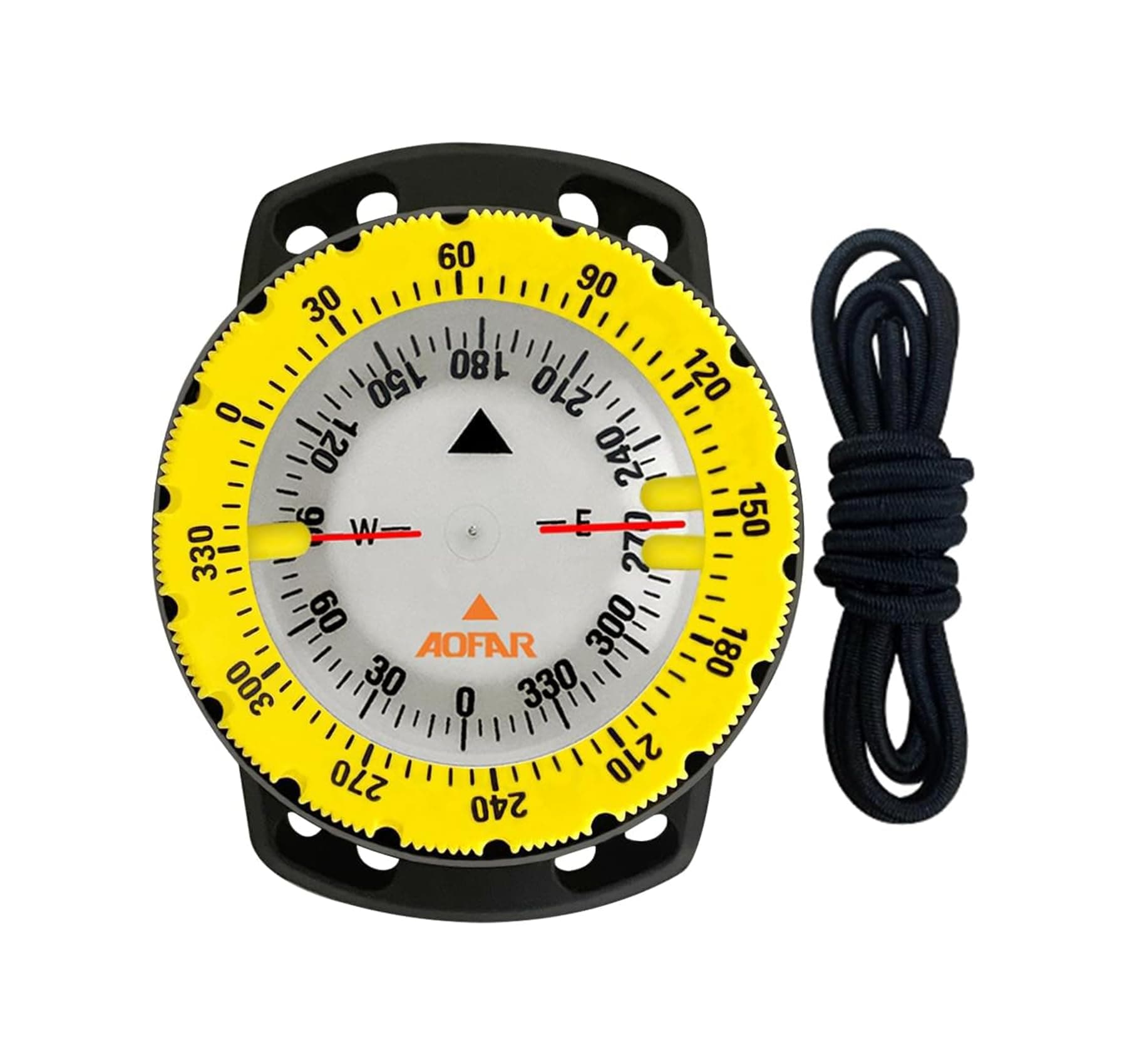 AOFAR Dive Compass AF-Q60B Waterproof, Durable, Compact. Drawstring Style Compass for Sailing, Diving, Drawstring Style