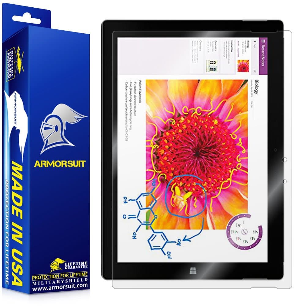 ArmorSuit MilitaryShield Screen Protector for Microsoft Surface 3 - [Max Coverage] Anti-Bubble HD Clear Film