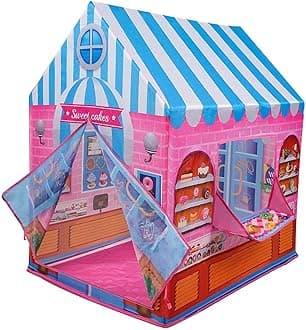 Play Tent House for Kids Baby Boy Girl Outdoor and Indoor Play House Castle Tent House Theme for 5-15 Years Old Kids Children - Farry Tant House